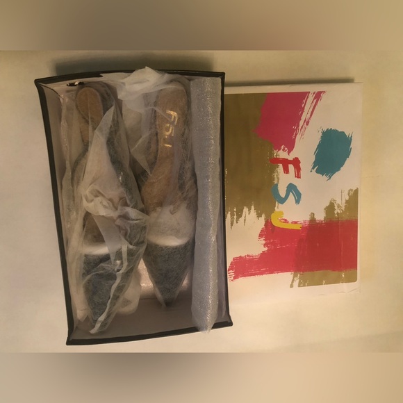 FSJverypointyheels👠.Microheels.Kitten heels.Pointytoebox.Slingbacks.Size13women - Picture 3 of 9